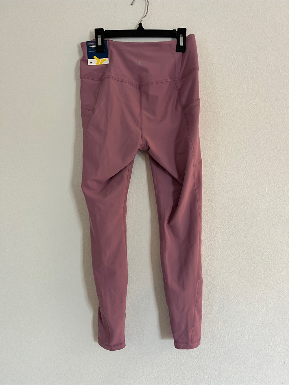 NWT OLD NAVY Active Pink Powersoft High Rise Leggings with Pockets - Picture 4 of 4